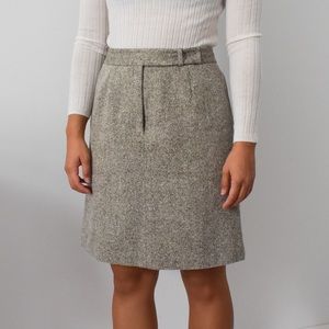Vintage Talbots Silk and wool blend tweed skirt